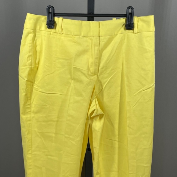 NEW Talbots Pants Womens 8 yellow straight leg casual classic colorful - Picture 2 of 9